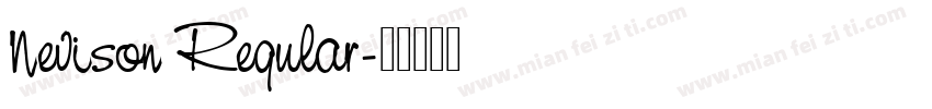 Nevison Regular字体转换